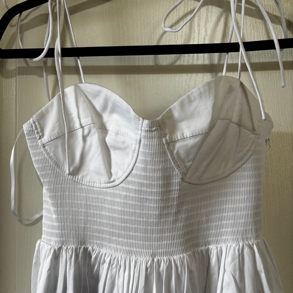 Staud Landry Maxi Dress White Size L - Picture 5 of 8